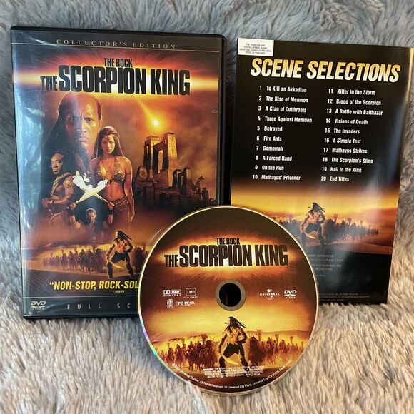 Scorpion King 1 2 DVD Lot Bundle Rise of a Warrior Dwayne The Rock Johnson - Picture 2 of 16